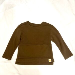 Art Class Brown Kids Long Sleeve Shirt 3T